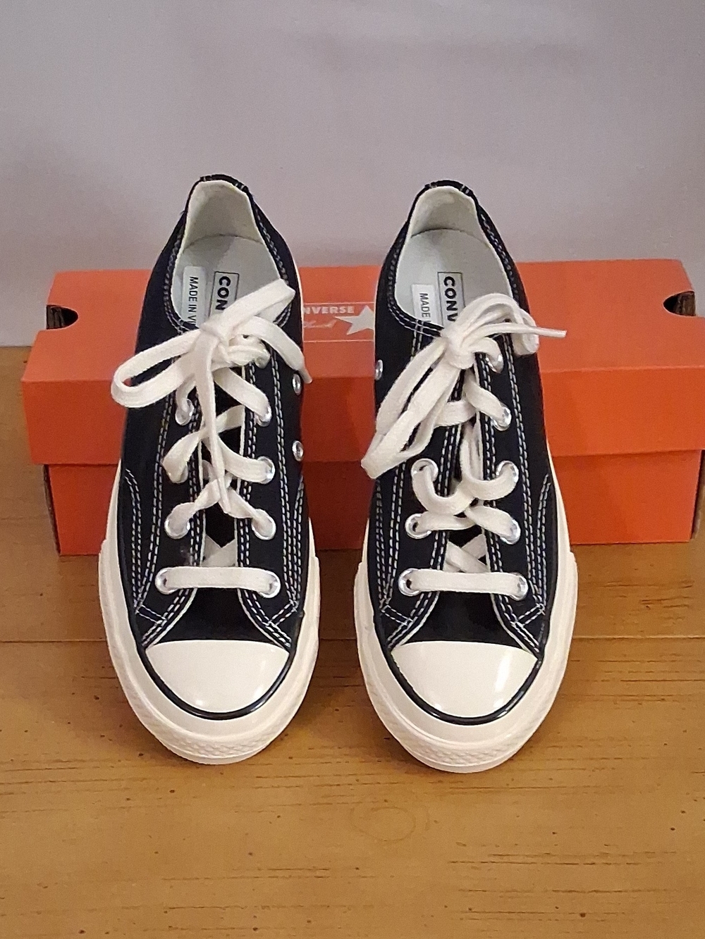 Converse Kids Low Top Sneakers - Black and White